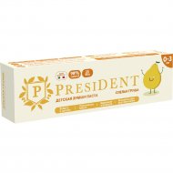 Детская зубная паста «President» Спелая груша 0-3, 32 г