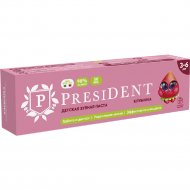 Детская зубная паста «President» Клубника 3-6, 43 г