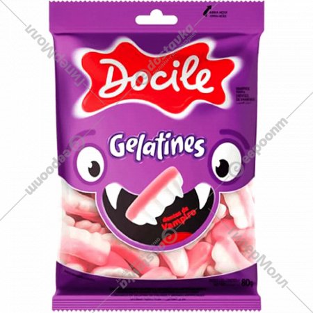Мармелад жевательный «Docile» Gelatines, зубы вампира, 80 г