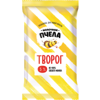 

Творог "МОЛОЧНАЯ ПЧЕЛА"(флоу-пак,5%)180г