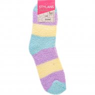 Носки женские «Stylan's» размер 23-25, разноцветные в полоску
