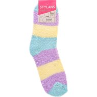 Носки женские «Stylan's» размер 23-25, разноцветные в полоску