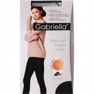 Колготки женские «Gabriella» Fashion Viscosa, 200 den, размер 3, черный