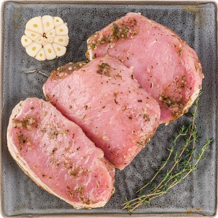 Полуфабрикат охлажденный из свинины Стейк С Италянскими травами, 1 кг, фасовка 0.5&nbsp;-&nbsp;0.6 кг