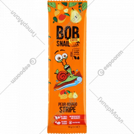 Фруктовая полоска «Bob snail» грушево-манговая, 14 г