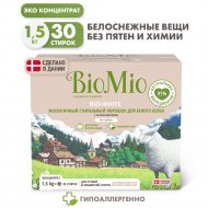 Стиральный порошок «BioMio» Bio-White, Для Белого, 1.5 кг
