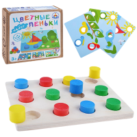 

Игрушка "ЦВЕТНЫЕ ПЕНЬКИ" (набор,дер)