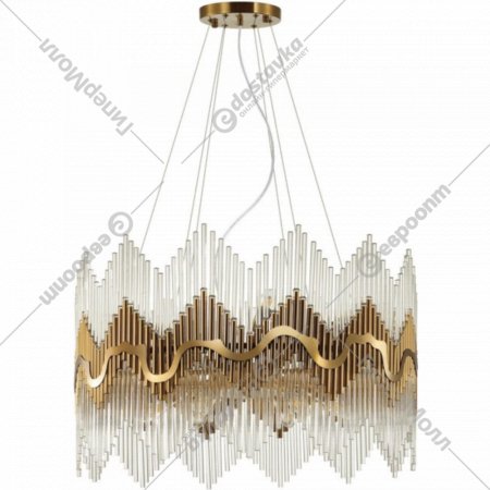 Люстра «Odeon Light» Savikia, Hall ODL22 443, 4983/12, бронзовый/стекло