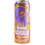 Напиток энергетический «Gorilla» со вкусом персика и абрикоса, 450 мл