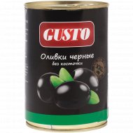 Оливки «Gusto» черные, без косточки, 400 г