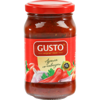 

Припр"GUSTO"Аджика по-кавказ(ст/б)212г