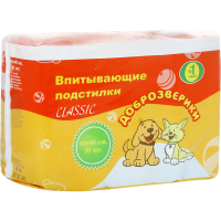 

Подстилки д/жив."CLASSIC" (60х40) 30шт