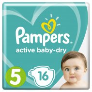 Подгузники «Pampers» Active Baby-Dry 11–16 кг, размер 5, 16 шт