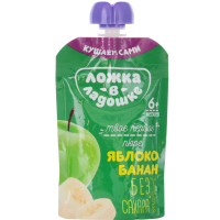 

Пюре"ЛОЖКА В ЛАДОШКЕ"(ябл-бан)90г