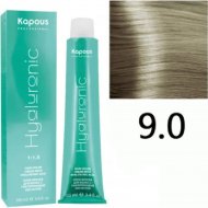 Крем-краска для волос «Kapous» Hyaluronic Acid, HY 9.0 очень светлый блондин, 1309, 100 мл