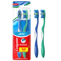 

Зубн.щетка "COLGATE" (1+1) син/бирюз