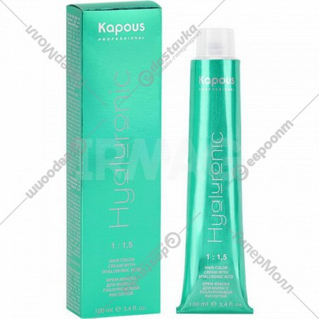 Крем-краска для волос «Kapous» Hyaluronic Acid, HY 9.12 очень светлый блондин пепельный перламутровый, 2869, 100 мл