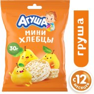 Хлебцы детские «Агуша» рисовые, груша, 30 г