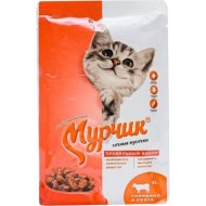 Корм для кошек «Мурчик» с говядиной в соусе, 75 г