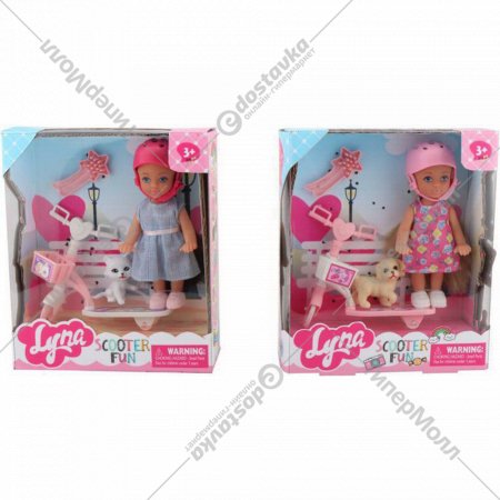 Игровой набор «Qunxing Toys» Кукла Сабина на самокате, 4604