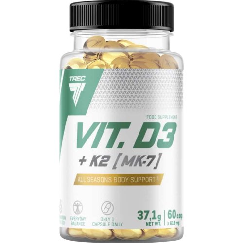 БАД «Trec Nutrition» Vit. D3+K2, MK-7, 60 капсул