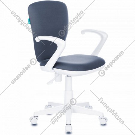 Компьютерное кресло «Бюрократ» KD-W10AXSN, серый 26-25/пластик белый