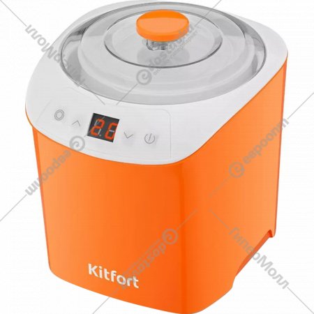 Йогуртница «Kitfort» KT-4090-2, белый/оранжевый