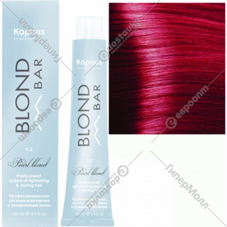 Крем-краска для волос «Kapous» Blond Bar, BB 06 корректор красный, 2339, 100 мл