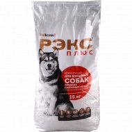 Корм сухой «Рэкс Плюс» для взрослых собак, 15 кг