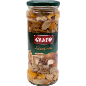 Ассорти грибов маринованных «Gusto» 530 г