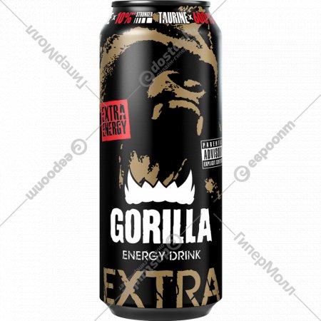 Энергетический напиток «Gorilla» Extra Energy, 0.45 л