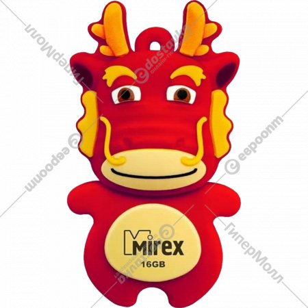 USB-накопитель «Mirex» 16GB, 13600-KIDDAR16, dragon red