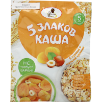 

Каша "5 злаков" курага,лес.орех.40г пак.