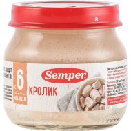 Пюре мясное «Semper» кролик, 80 г