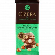 Шоколад «O'Zera» молочный, с цельным фундуком, 90 г