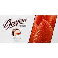 Десерт «Konti» Bonjour Souffle, клубника со сливками, 232 г
