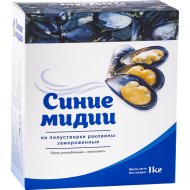 Мидии синие, на половинках раковины, 30/45, 1 кг