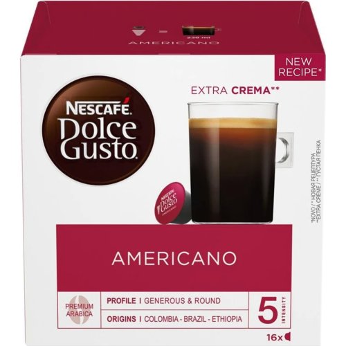 Кофе в капсулах «Nescafe» Dolce Gusto Americano, 16 шт