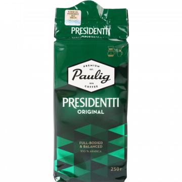 Кофе молотый «Paulig» Presidentti Original, 250 г