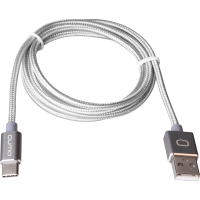 

Кабель USB(Type C,серебро)1м