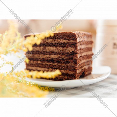 Торт медово-шоколадный, 1 кг, фасовка 0.3 кг