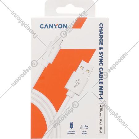 Кабель «Canyon» CNS-MFICAB01W, 1 м