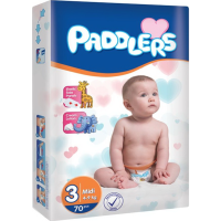 

Детские подгузники"PADDLERS"(Midi) 70шт