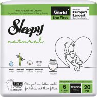 Детские подгузники-трусики «Sleepy Natural» Jumbo Pack Extra Large-20, 20 шт