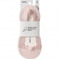 Носки женские «Miniso» Petal Lace No-Show, розовый, 2010262711109, 3 пары