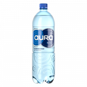 Вода пи­тье­вая «Aura» га­зи­ро­ван­ная, 1 л