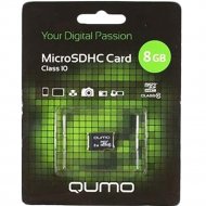 Карта памяти «Qumo» MicroSDHC, 8GB, QM8GMICSDHC10NA