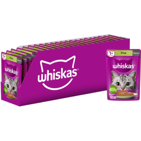 Уп. Корм для кошек  «Whiskas» паштет с уткой, 24х75 г
