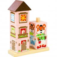 Развивающая игрушка «Томик» Кубики на палочке. Мишка, TOM-4545-3