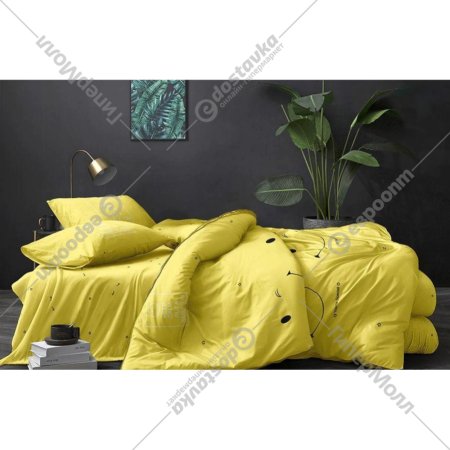 Комплект постельного белья «Pandora» №074 D А/В 2.0, с европростыней, сатин-твил